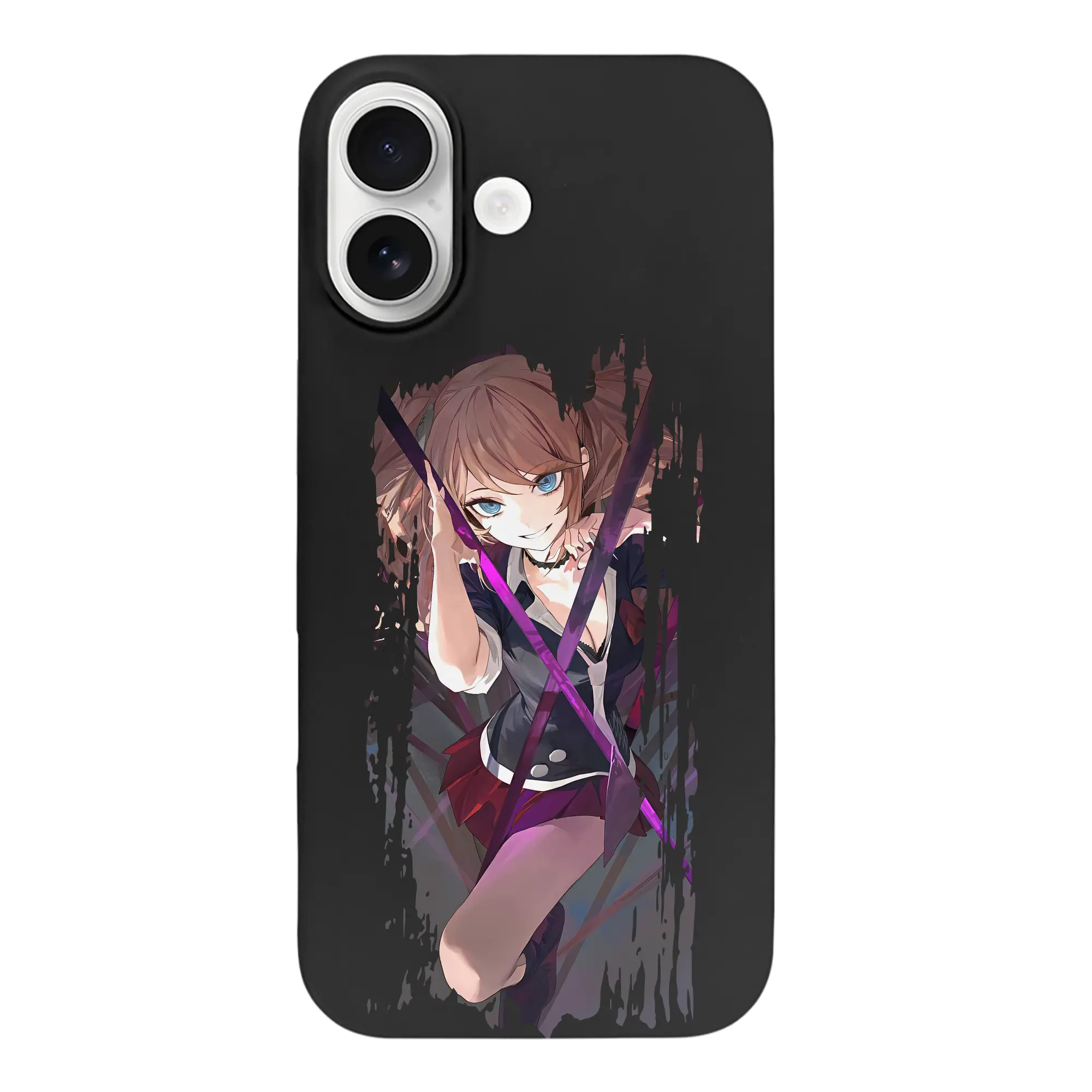 ダンガンロンパ グッズ,江ノ島盾子 - iPhone 17 シリーズ シリコンケース 薄型 耐衝撃 指紋防止 ソフトタッチカバー 精密フィット 傷防止 保護ケース iPhone 17/17 Air/17 Pro/17 Pro Max 対応